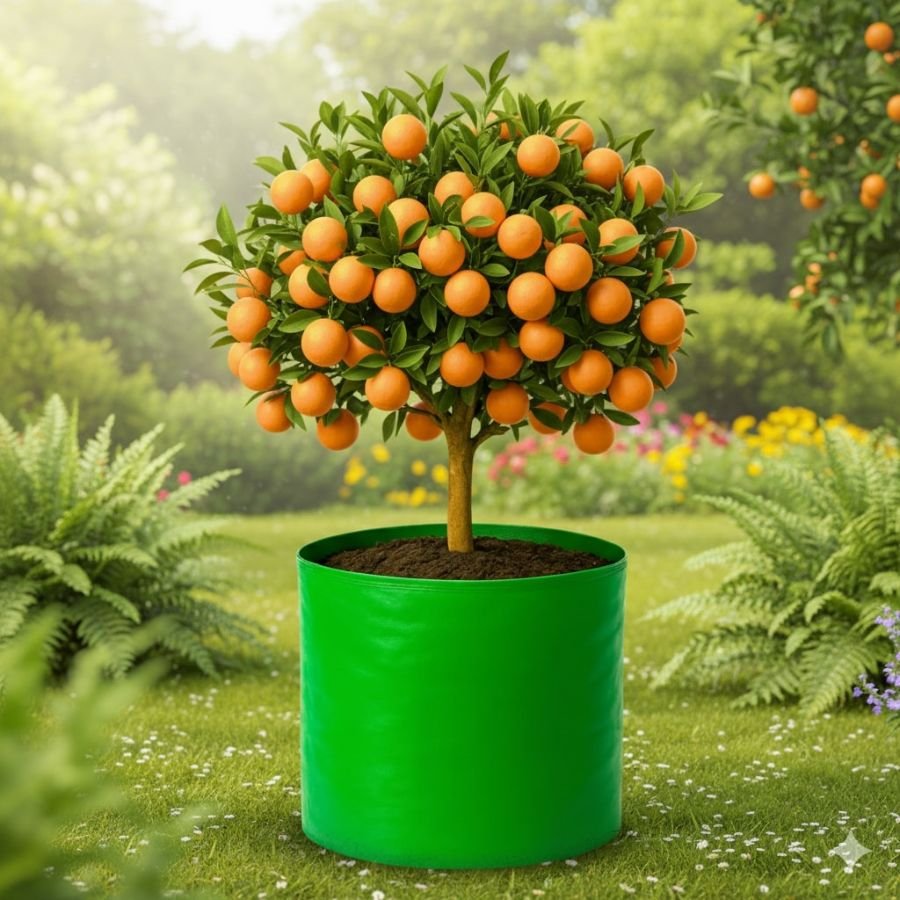 1 HDPE 18x18 Inch Circular Extra Thick Grow Bag | 260 GSM Bags for Terrace Gardening - Image 1