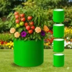 HDPE 12×12 Inch Round Grow Bag | 260 GSM UV-Stabilized Green Vegetables & Plants Bags - Image 3