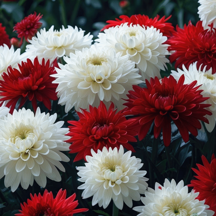 Chrysanthemum/ Guldavari/ Guldaudi Decorative Combo of 8 pcs - Image 1