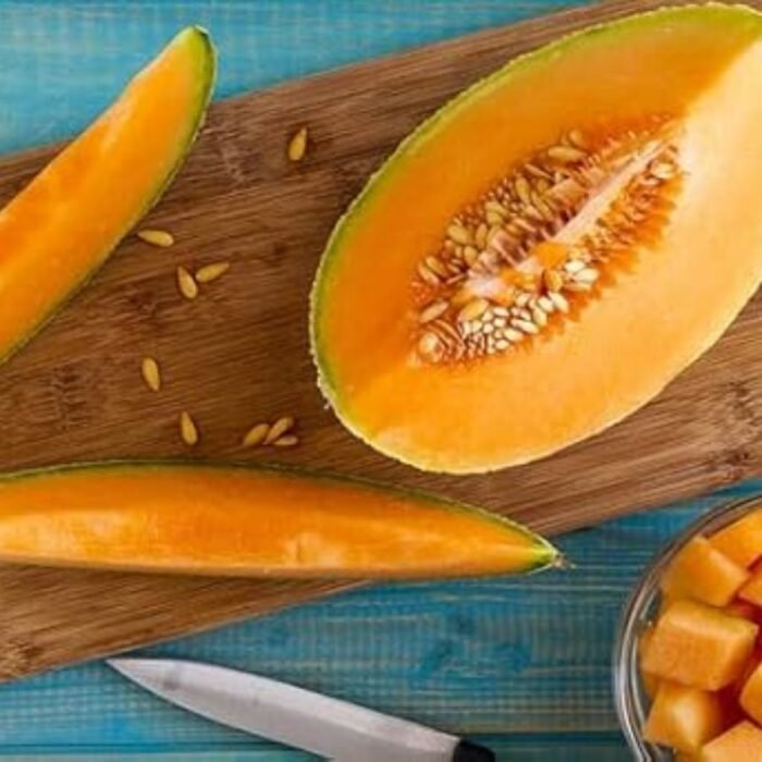 Round Musk Melon F1 Hybrid Seeds With Greenish Stripes | High Germination Rate - Image 4