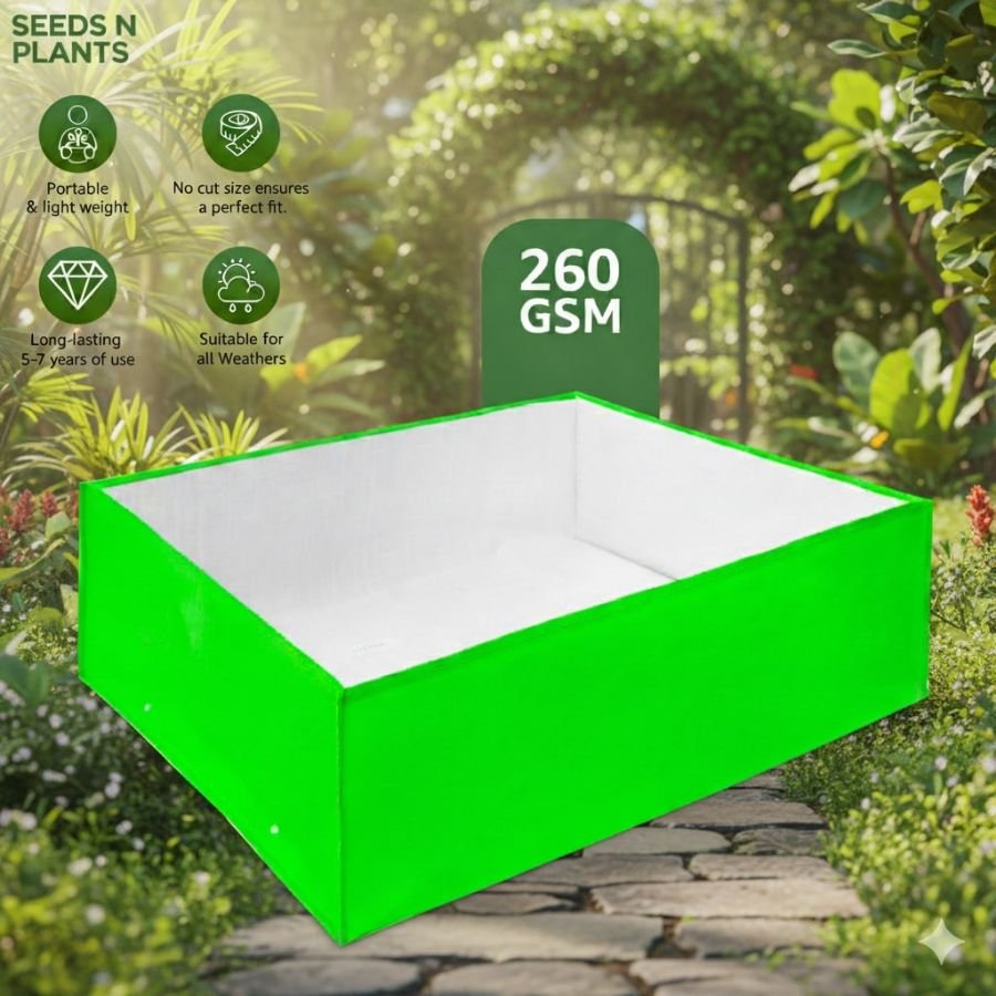 Untitled design (16) Rectangular HDPE Grow Bag (36x24x6 inch) – 260 GSM Heavy-Duty UV Stabilized Grow Bag for Terrace & Vegetable Gardening - Image 1